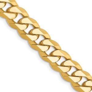 6.25mm, 14k Yellow Gold, Miami Cuban (Curb) Chain Necklace, 22 inch
